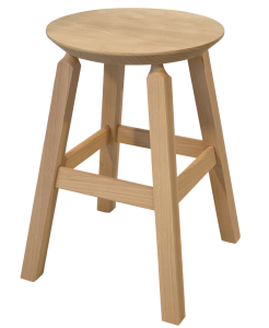 Tabouret bois - Rond - DESIGN- MAIN